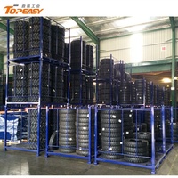 Personnalisez le support empilable résistant de palette d'empilement double 1524*1524*1524 support de cadre pour le stockage de marchandises