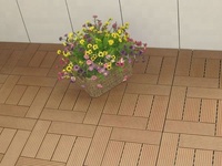 Dalles de terrasse en bois composite PVC WPC européennes 300x300mm, revêtement de sol composite, dalles de terrasse DIY