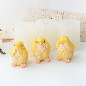 Molde de silicona con forma de pato, elefante, Rana, pájaro, vela, hecho a mano, decoración para el hogar, regalo de fiesta, artesanías de animales encantadores, Molde de resina - Product Image 6