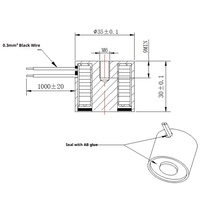 Vente directe d'usine, électro-aimant rond, DC 24V, 1,3W, 10 kg, électro-aimant électrique, électro-aimant cylindrique