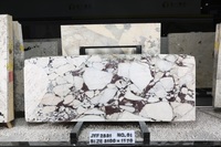 Calacatta viola arabescato carreaux de mur de style marbre carreaux de table à manger en quartzite de luxe carreaux