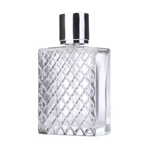 Groothandel Lege 100 Ml Glas Refill Fles Vierkante Crystal Glas Parfum Fles
