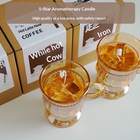 Handgemachte Kaffeeduft-Sojawachskerze in Tassenform - Perfektes Geschenk für Gastgeberinnen, Partyfavors und Stimmungscreations