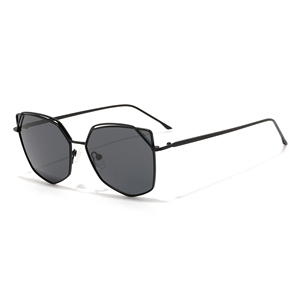 Gafas de sol con montura completa estilo ojo de gato, montura dorada, lentes marrones, protección solar UV400 para mujer, adulto - Product Image 4