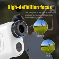 Télémètre de golf haute précision INORM LA 2000 2000m, grossissement 6X, écran LCD, batterie au lithium 750mAh, télémètre laser 12s
