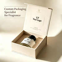 Scatola Regalo Personalizzata a Forma di Libro in Cartone, Confezione di Lusso per Bottiglie di Profumo in Vetro con Chiusura Magnetica