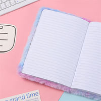 Fantaisie bleu et rose perle sirène moelleux Kawaii serrure A5 cahier imprimé Journal scolaire pour filles et étudiants enfants journal secret