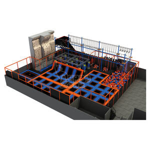 Parque <span class=keywords><strong>de</strong></span> Trampolines Estándar Europeo, Parque <span class=keywords><strong>de</strong></span> Aventuras Personalizado, Zona <span class=keywords><strong>de</strong></span> Juegos Interior con Tirolina y Circuito <span class=keywords><strong>de</strong></span> Obstáculos Ninja para Niños y Adultos - Product Image 6