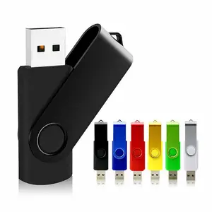 100% Volledige Geheugen Gratis Logo Afdrukken Swivel Usb Flash Drive,Flash Drive Swivel