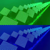 CHAPEAU LED lumière stroboscopique à tête mobile Lumière de scène Bar club fête pixel rétroéclairage RVB couleur plate