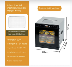 Máquina Deshidratadora de Frutas y Verduras Pequeña para el Hogar, para Hacer Bocadillos para Mascotas, Cecina y Secado al Aire - Product Image 4