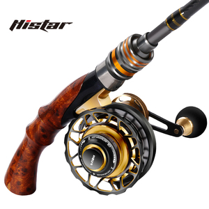 Canne à pêche HASIDA <span class=keywords><strong>Dragon</strong></span> Subduing II 1.0m 1.2m en alliage de titane (entièrement ou partiellement) à action légère et haute teneur en carbone & Combo moulinet de radeau en métal/YZL-65 - Product Image 2