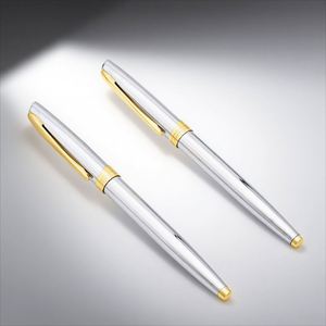 <b>Gold</b> Silver High-grade Metal Ballpoint <b>Pen</b> with Custom Logo 0.7mm Writing Width Elegant Design for Business Use and Gift - Product Image 4