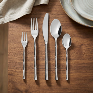 Modern Vintage Stainless Steel Flatware <b>Set</b> <b>Bamboo</b> Handle Design Hand Polished Dishwasher Safe Wedding Dining the <b>Cutlery</b> Home - Product Image 3