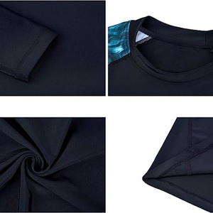 Chemises de protection solaire UPF personnalisées à manches longues en polyester, élasthanne et nylon pour MMA, vêtements de compression - Product Image 4