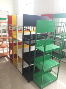 מעמד תצוגה רב שכבתי ממתכת לשמן סיכה, מדף גונדולה לחנות קמעונאית, מתקן מדפים בהתאמה אישית - Product Image 6