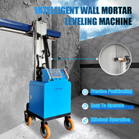 Robot de maçonnerie avancé pour le mortier, robot de construction de briques avec moteur et boîte de vitesses, hauteur de nivellement de 4 m et spatule de 1,3 m
