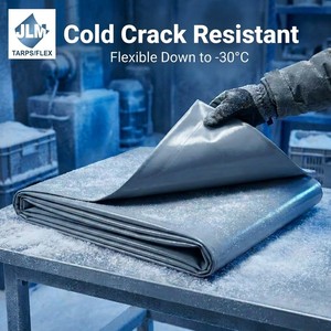 Bâche en PVC robuste enduite Ripstop 600 GSM, imperméable, anti-moisissure, pour couverture de camion, <span class=keywords><strong>remorque</strong></span>, camionnette - Product Image 6