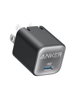 Cargador Rápido USB C <span class=keywords><strong>Anker</strong></span> <span class=keywords><strong>Nano</strong></span> <span class=keywords><strong>30W</strong></span> GaN Mini PD, Adaptador de Carga Compatible con iPhone 17/16/15, Samsung, Pixel, iPad, Switch - Product Image 1