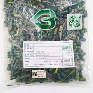 Bulk Discount RC400M6R8L08*14TH-2A1E 8*14 Capacitors Through-Hole Electrolytic Capacitors 6.8uF 20% 400V - Product Image 1