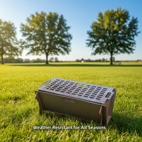 Brasero pliant moderne en acier pour jardin, barbecue, support de feu détachable, portable, facile à nettoyer pour le camping en extérieur