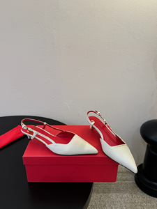 Sandalias de Tacón Alto con Tira Trasera Plateada Espejo, Diseño Sexy para Verano, Forro Rojo, Transpirables e Impermeables para Mujer - Product Image 3