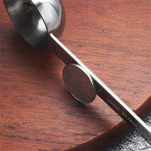 Gran oferta, cuchara medidora de café de acero inoxidable personalizada, 15CC, 30CC, cuchara de doble cara, esencial para Cocina - Product Image 6