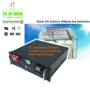 48V 51.2V 100Ah 200Ah Rack Mounted Lithium Iron Phosphate <b>Battery</b> 6000 Cycles for Home Commercial Energy Storage Cabinet - Product Image 1