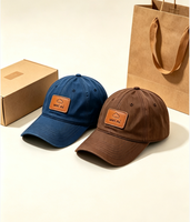 Casquette de baseball unisexe en cuir personnalisé, coton lavé, dessus souple, visière incurvée, pour usage quotidien décontracté et sportif
