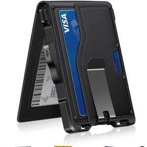 Carbon Fiber Automatic Card Eject <b>Metal</b> <b>Wallet</b> RFID Anti-Theft Men's <b>Wallet</b> 4 Inch Chestnut Brown - Product Image 4