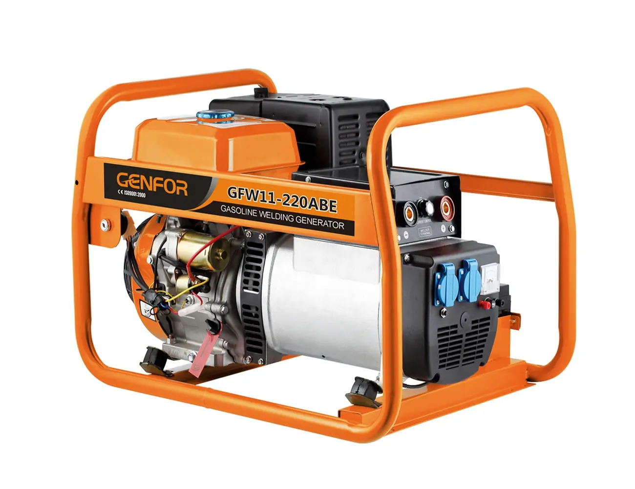 GENFOR-soldador de tipo italiano, generador de gasolina, 5.0KW, 200A, AVR