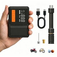 Gonfleur de pneus rechargeable, batterie polymère haute capacité, mini pompe à air sans fil avec affichage numérique, 1200 mAh, moniteur de pression des pneus