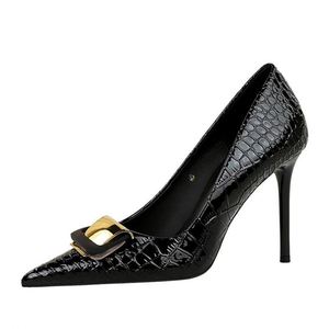 2024 Pointed Toe Stiletto Single Shoes New Fashion <strong>Baita</strong> Buckle Decorative High Heels Women Shoes Lady Footwears Shoes - Product Image 3