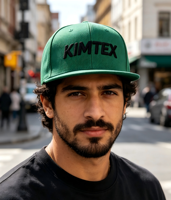 Casquette Street Fashion 6 Panneaux à Visière Plate en Polyester avec Sangle Réglable, Logo Brodé 3D, Unisexe, Style Hip Hop Décontracté pour l'Extérieur