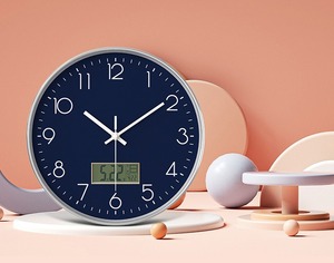 Hot Sale Modern 14 Inch Large Luxury Fashion <strong>Clock</strong> Home Decoration Quartz Wall <strong>Clocks</strong> <strong>With</strong> Month <strong>Date</strong> Day <strong>and</strong> Room Temperature - Product Image 5