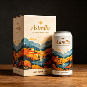 Boîte d'emballage pliante en papier imprimée OEM ODM en gros pour bouteille de vin mousseux <span class=keywords><strong>Asti</strong></span> - Product Image 1