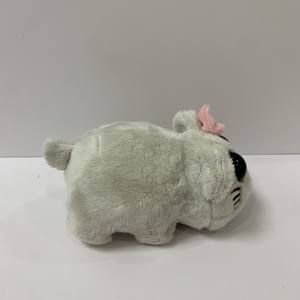 Jouet en peluche de mème de hamster triste populaire avec mème de bouton-poussoir intégré avec de grands yeux peluche de hamster d'arc rose - Product Image 5