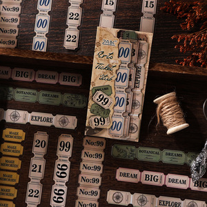 สติกเกอร์ 20 ชิ้นต่อแพ็ค ซีรีส์เรโทรสเกล สติกเกอร์กันน้ำ อุปกรณ์สติกเกอร์ - Product Image 1