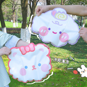Coussin de siège rafraîchissant en gel pliable en forme de dessin animé pour l'été, idéal pour les étudiants, les bureaux, les siestes et les voitures. - Product Image 4