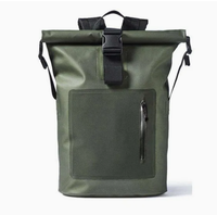 Sac à dos étanche pliable en bâche pour l'extérieur avec logo personnalisé BSCI GRS