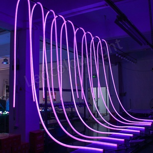 <span class=keywords><strong>Tube</strong></span> néon en silicone noir adressable RGB à éclairage à 360 degrés, bande lumineuse LED néon de 25 mm pour les discothèques - Product Image 6