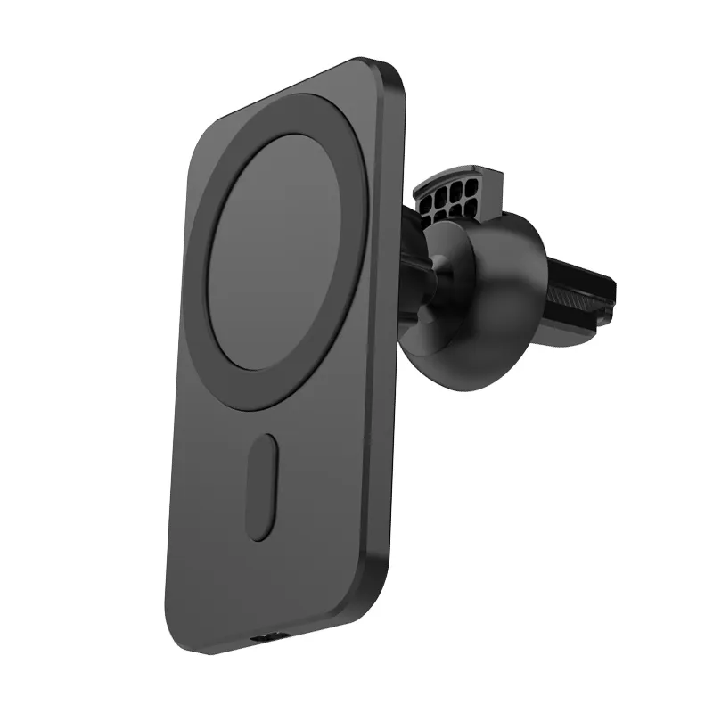 15W Air Vent Clip 360 Chargeur telefoni cellulari caricabatterie per telefono a induzione 4G Smartphone USB tipo C caricabatterie per auto Wireless veloce