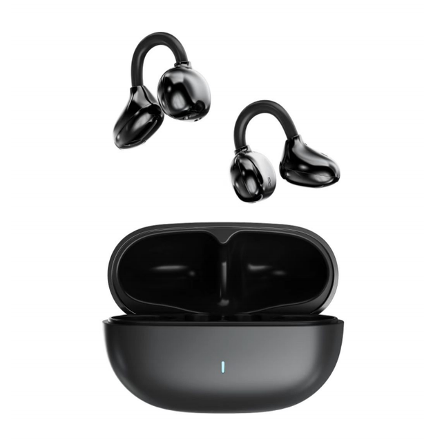 Black/White Hook Earbuds Wireless  Earphone for Sports