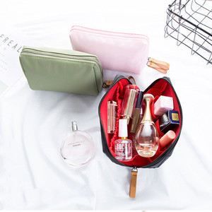 Simple Solid Color Cosmetic Bag for Women 2023 New <b>Makeup</b> Bag Pouch Toiletry Bag Waterproof Make up Purses <b>Case</b> Hot Dropshipping - Product Image 6