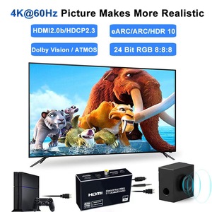 Extracteur audio HDMI SYONG EARC 4K60Hz, convertisseur HDMI 2.0 vers extracteur audio HDMI 18 Gbps avec 7.1CH Atmos <span class=keywords><strong>Toslink</strong></span> Coaxial - Product Image 3