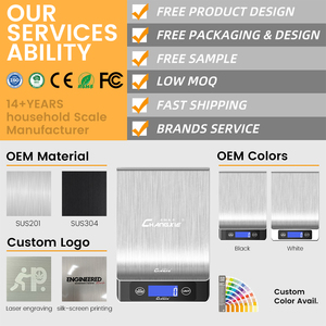 เครื่องชั่งน้ำหนักอาหารดีไซน์ใหม่มาตรฐาน ISO 9001 15กก./1ก. เครื่องชั่งอาหารในครัวแบบดิจิตอล - Product Image 2