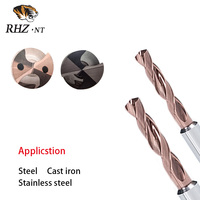 Fraise en bout d'usinage des métaux ODM/OEM 4.3MM Foret en carbure 3D Liquide de refroidissement interne Précision AlCrN + Revêtement pour le fraisage de l'acier