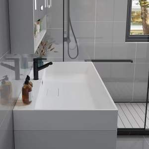 <strong>Bathroom</strong> Vanity Cabinet with Mirror and Sink Combo <strong>Ready</strong> to Install - Product Image 3