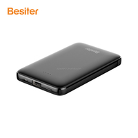 Cargador portátil de alta calidad con cable de 2022 mah, Micro banco de energía tipo C, tamaño mini ultrafino con logotipo personalizado, 5000