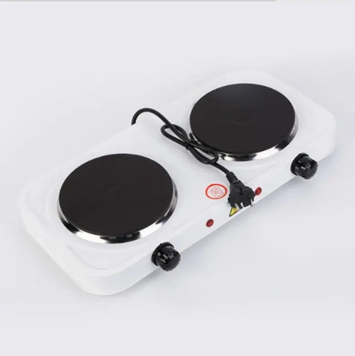 Estufa de Cocina eléctrica de placa caliente portátil de 2 quemadores, fabricante